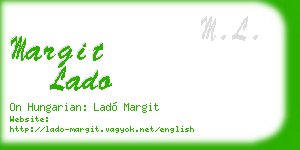 margit lado business card